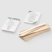 Elegante Eukalyptus-Grün-Hochzeit Fächer (Non-assembled)