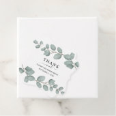 Elegante Eukalyptus-Grün-Hochzeit Geschenkanhänger (Beispiel)