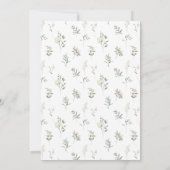 Elegante Eukalyptus-Grüne Hochzeit Tischnummern (Rückseite)