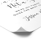 Elegante Eukalyptus Hochzeit Poster (Ecke)