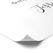 Elegante Eukalyptus Hochzeit Poster (Ecke)