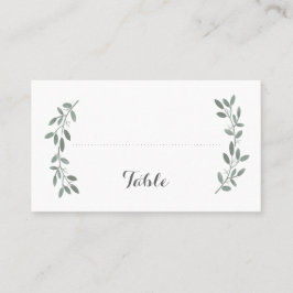 Elegante Eukalyptus Hochzeitssalon-Platzkarte Platzkarte