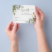 Elegante Eukalyptus rät wie viele Game Card Flyer (Gruppe)