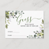 Elegante Eukalyptus rät wie viele Game Card Visitenkarte (Vorderseite)