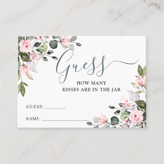 Elegante Eukalyptus rät wie viele Game Card Visitenkarte (Vorderseite)