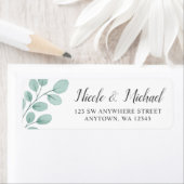 Elegante Eukalyptus-Rücksendeadresse (Insitu)