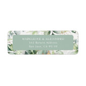 Elegante Eukalyptus-Rücksendeadresse (Vorne)