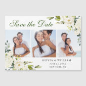 Elegante Eukalyptus Save the Date Magnetkarte (Vorderseite)