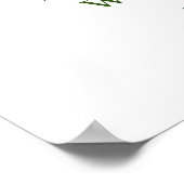 Elegante Eukalyptus Watercolor Probe Abendessen Poster (Ecke)