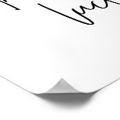 Elegante Eukalyptus Wedding True Love Willkommen Poster (Ecke)