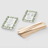 Elegante Eukalyptus Wedding Zeremony Program Hand Fächer (Non-assembled)