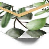 Elegante Eukalyptus Wedding Zeremony Program Hand Poster (Ecke)