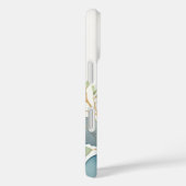 Elegante Eukalyptus-Zweig-Monogramm Case-Mate iPhone Hülle (Rückseite / Rechts)