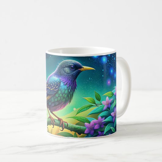 Elegante europäische Starling Tasse Nature's Iride (VorderseiteRechts)