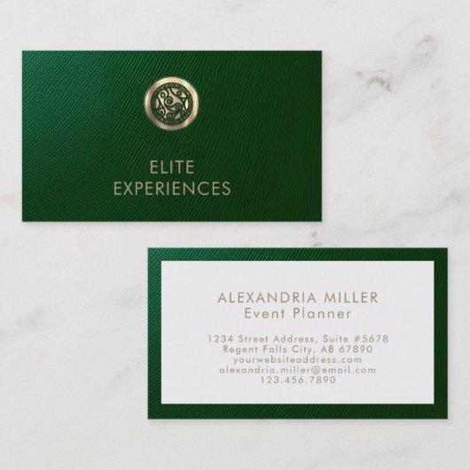 Elegante Eventplanner Business Card Visitenkarte (Vorne/Hinten)