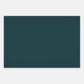 Elegante Evergreen und Gold Weihnachten Geschenkpapier Set (Vorderseite 2)