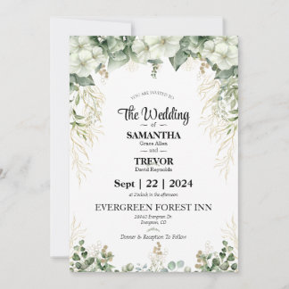 Elegante Ewigkeit Hochzeitstag Einladung