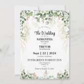 Elegante Ewigkeit: Kommen Sie zu unserem Hochzeits Einladung (Vorderseite)