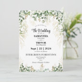 Elegante Ewigkeit: Kommen Sie zu unserem Hochzeits Einladung (Stehend Vorderseite)