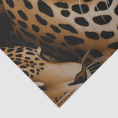 Elegante Exotic Cheetah Wildlife Print Decoupage Seidenpapier (Ausschnitt)