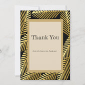 Elegante Exotic Golden Palm Blätter (Vorderseite)