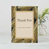 Elegante Exotic Golden Palm Blätter (Stehend Vorderseite)