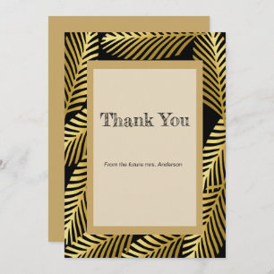 Elegante Exotic Golden Palm Blätter