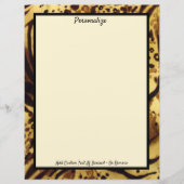 Elegante Exotic Tiger Skin Wild Animal Stationery (Vorderseite)
