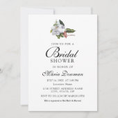 Elegante exotische Blume Klassisches Brautparty Einladung (Vorderseite)