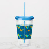 Elegante exotische Kolibris personalisiert Acryltrinkbecher (Rechts)
