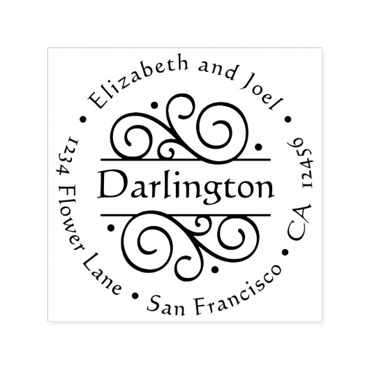 Elegante Extravagante Klassische Hochzeitsfeier Rü Permastempel (Design)