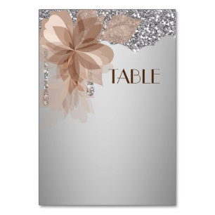 Elegante Extravaganza Table Wedding Card Tischnummer