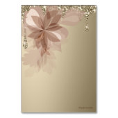 Elegante Extravaganza Table Wedding Card Tischnummer (Rückseite)