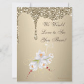 Elegante Extravaganza Wedding Invitation Card Einladung (Rückseite)