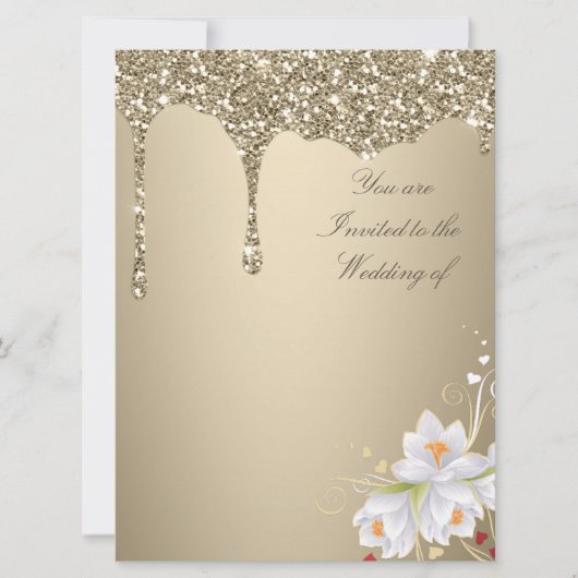 Elegante Extravaganza Wedding Invitation Card Einladung (Vorderseite)