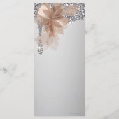 Elegante Extravaganza Wedding Menu Card Menükarte (Rückseite)