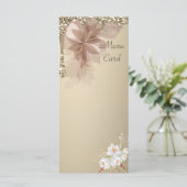 Elegante Extravaganza Wedding Menu Card Menükarte (Stehend Vorderseite)