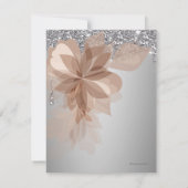 Elegante Extravaganza Wedding RSVP Response Card (Rückseite)