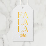 Elegante Fa La Christmas Foto Personalisiert Geschenkanhänger<br><div class="desc">Elegante Fa La Christmas Foto Personalisiert Moderne Weihnachtsfeiertagsfächer zeigen den Text "Fa La La" in eleganter Schrift-Typografie. Fügen Sie Ihre benutzerdefinierte Nachricht auf der Rückseite ein. Ideal für Weihnachten,  um Freunde und Familie zu schicken. Designed by ©2024 Evco Studio www.zazzle.com/store/evcostudio</div>