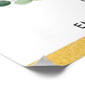 Elegante Fahrt durch die Brautparty Parade Willkom Poster (Ecke)