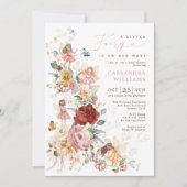 Elegante Fairy Flower Garden Girl Baby Shower Einladung (Vorderseite)
