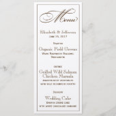 Elegante Faith Hope and Liebe Wedding Menu Card Menükarte (Vorderseite)