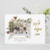 Elegante Faith Hope Liebe Zwei Bilder Weihnachten (Stehend Vorderseite)