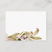 Elegante Fall Baby Shower Buchanfrage Begleitkarte (Rückseite)