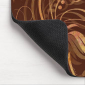 Elegante Fall Batik Print Foliage Mousepad (Ecke)
