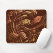 Elegante Fall Batik Print Foliage Mousepad (Mit Mouse)