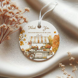 Elegante Fall Bauern Market Baby Dusche Vielen Dan Geschenkanhänger