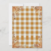 Elegante Fall Birthday Einladung (Rückseite)