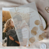 Elegante Fall Botanische Landschaft Pergament Einladungen