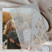 Elegante Fall Botanische Landschaft Pergament Einladungen